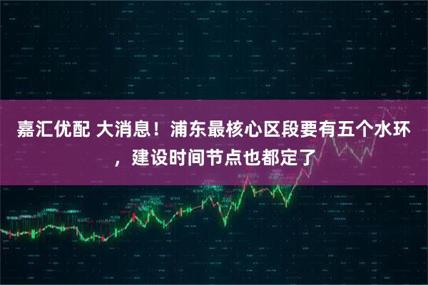 嘉汇优配 大消息!浦东最核心区段要有五个水环,建设时间节点也都定了