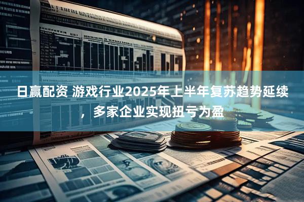 日赢配资 游戏行业2025年上半年复苏趋势延续,多家企业实现扭亏为盈